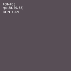 #584F56 - Don Juan Color Image