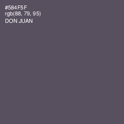 #584F5F - Don Juan Color Image