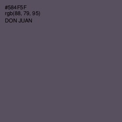 #584F5F - Don Juan Color Image