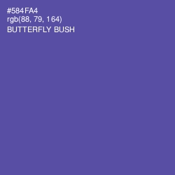 #584FA4 - Butterfly Bush Color Image