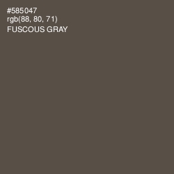 #585047 - Fuscous Gray Color Image