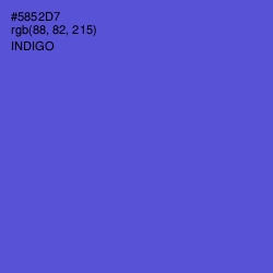 #5852D7 - Indigo Color Image