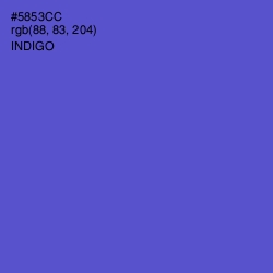 #5853CC - Indigo Color Image