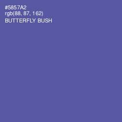 #5857A2 - Butterfly Bush Color Image