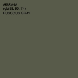 #585A4A - Fuscous Gray Color Image