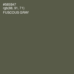 #585B47 - Fuscous Gray Color Image