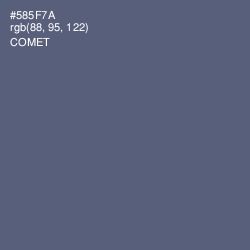 #585F7A - Comet Color Image