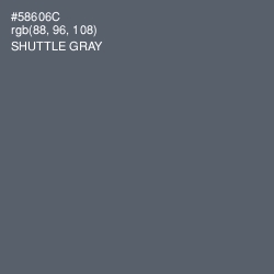 #58606C - Shuttle Gray Color Image