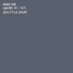 #58616B - Shuttle Gray Color Image
