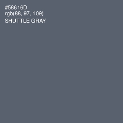 #58616D - Shuttle Gray Color Image