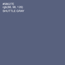 #58627E - Shuttle Gray Color Image