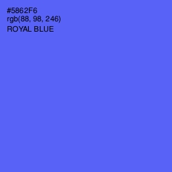 #5862F6 - Royal Blue Color Image