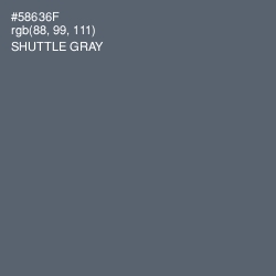 #58636F - Shuttle Gray Color Image