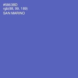 #5863BD - San Marino Color Image