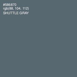 #586870 - Shuttle Gray Color Image