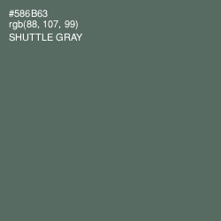 #586B63 - Shuttle Gray Color Image