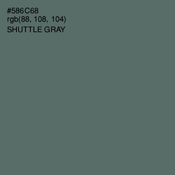 #586C68 - Shuttle Gray Color Image