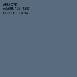 #586C7D - Shuttle Gray Color Image