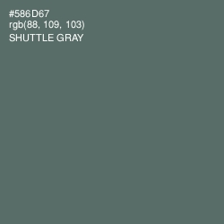 #586D67 - Shuttle Gray Color Image