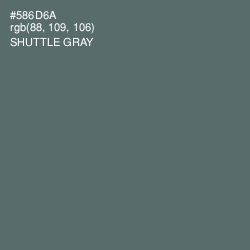 #586D6A - Shuttle Gray Color Image