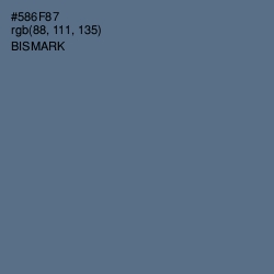 #586F87 - Bismark Color Image