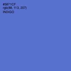 #5871CF - Indigo Color Image