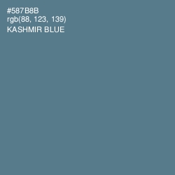 #587B8B - Kashmir Blue Color Image