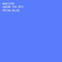#587CFB - Royal Blue Color Image