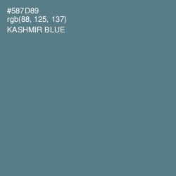 #587D89 - Kashmir Blue Color Image