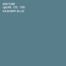 #587D8B - Kashmir Blue Color Image