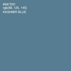 #587D91 - Kashmir Blue Color Image
