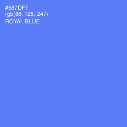 #587DF7 - Royal Blue Color Image