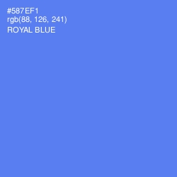 #587EF1 - Royal Blue Color Image