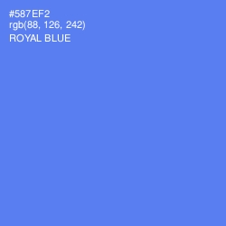 #587EF2 - Royal Blue Color Image