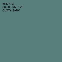 #587F7C - Cutty Sark Color Image