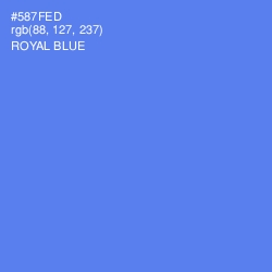 #587FED - Royal Blue Color Image