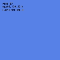 #5881E7 - Havelock Blue Color Image