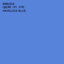 #5883DA - Havelock Blue Color Image