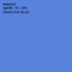 #5883DC - Havelock Blue Color Image