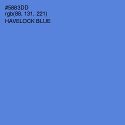 #5883DD - Havelock Blue Color Image