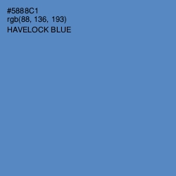 #5888C1 - Havelock Blue Color Image