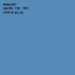 #588AB7 - Hippie Blue Color Image