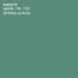 #588B7B - Spring Leaves Color Image