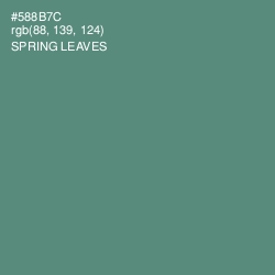 #588B7C - Spring Leaves Color Image