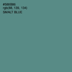 #588B86 - Smalt Blue Color Image