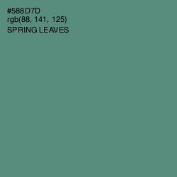 #588D7D - Spring Leaves Color Image