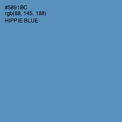 #5891BC - Hippie Blue Color Image