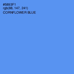 #5893F1 - Cornflower Blue Color Image