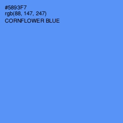 #5893F7 - Cornflower Blue Color Image