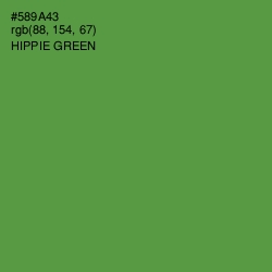 #589A43 - Hippie Green Color Image